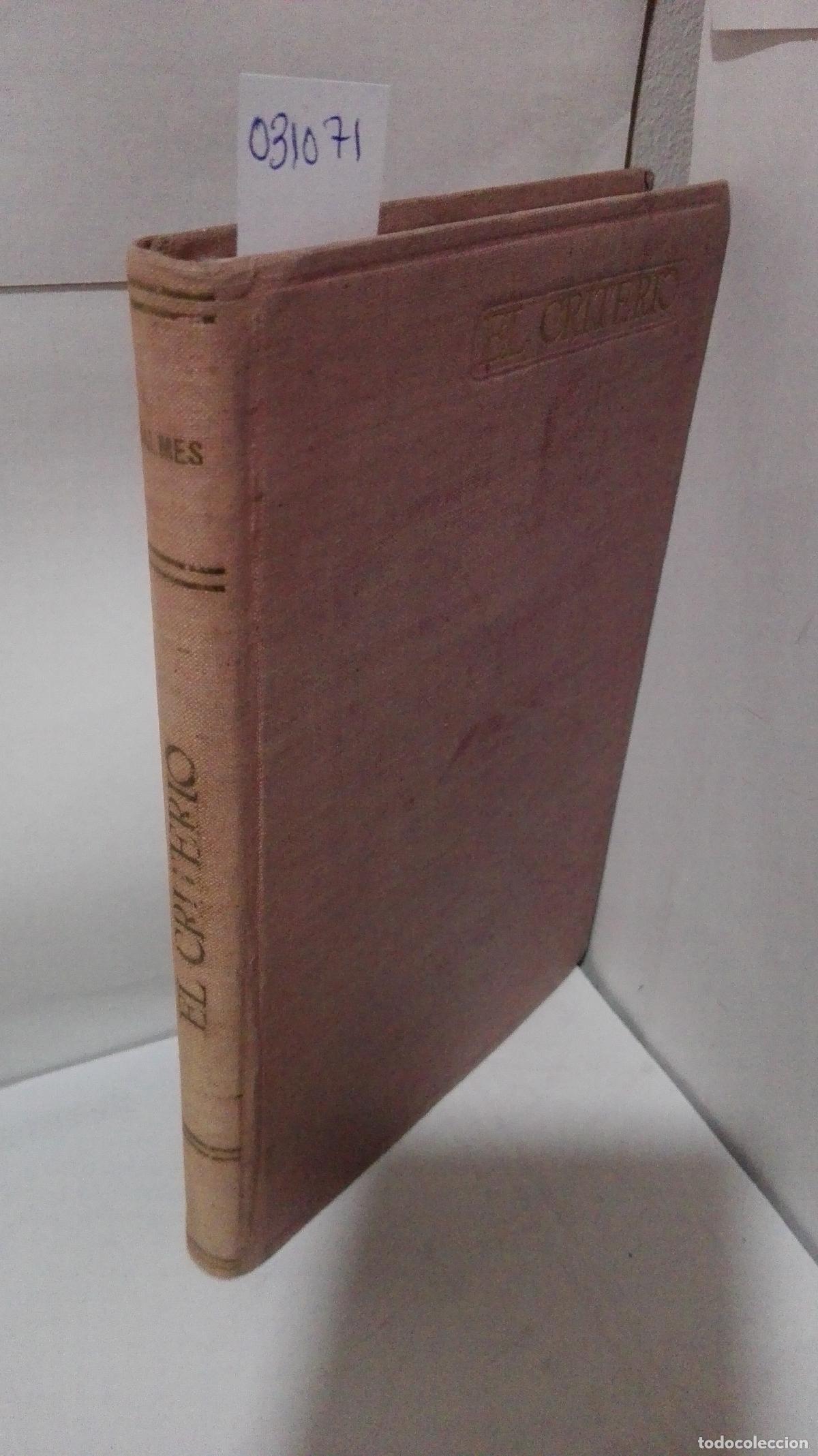 Libros: EL CRITERIO - Balmes - Foto 1