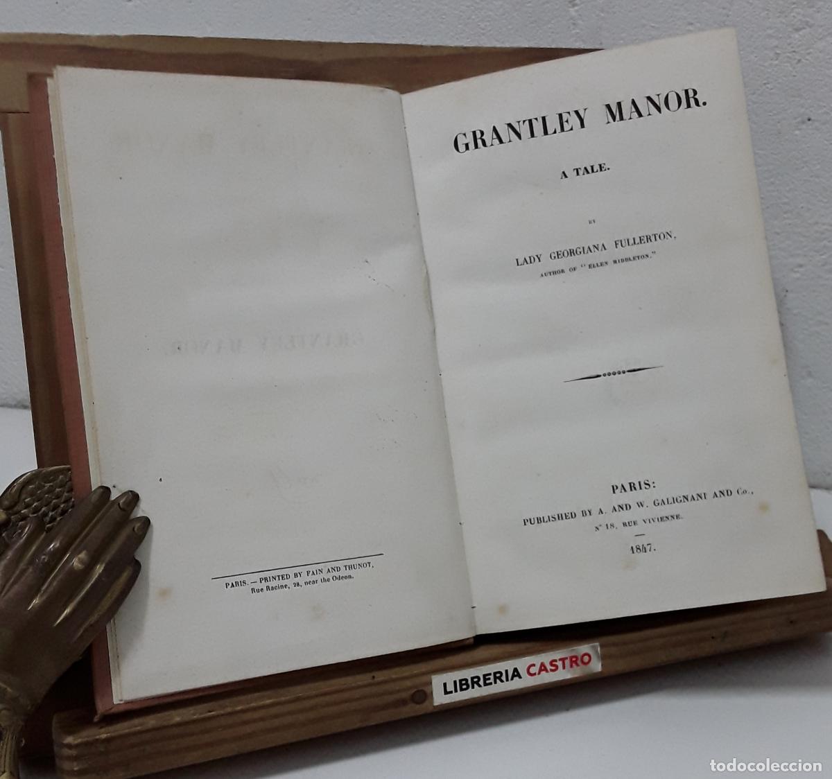 Libros: Grantley Manor. A tale - Lady Georgiana Fullerton. - Foto 1