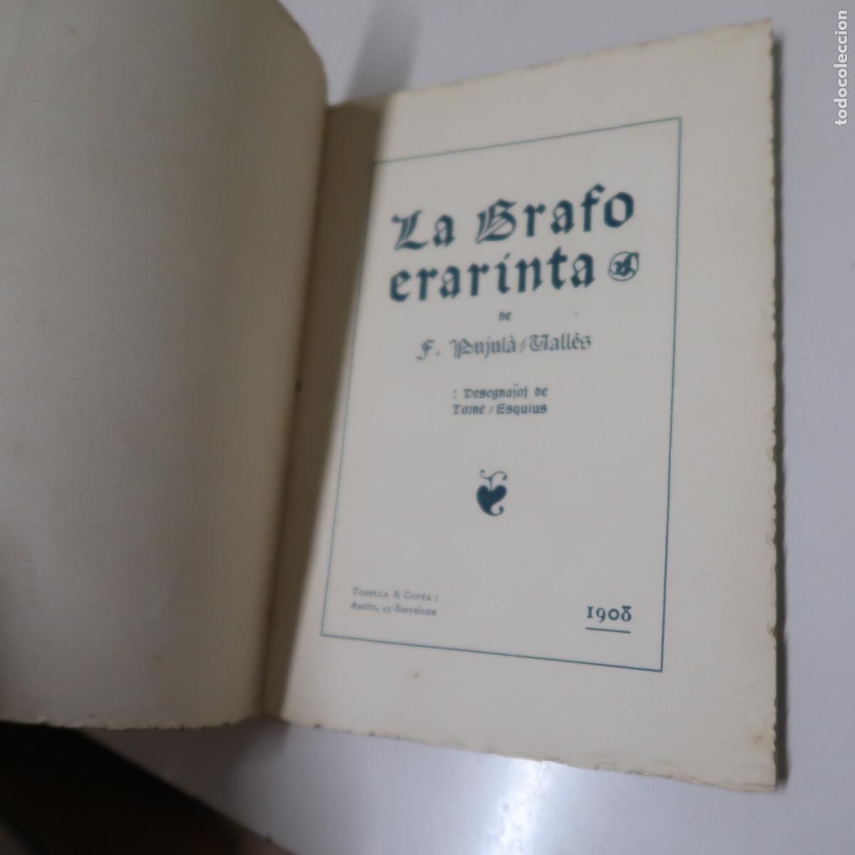 Libros: LA GRAFO ERARINTA - PUJULA VALLES, FREDERICH - Foto 3