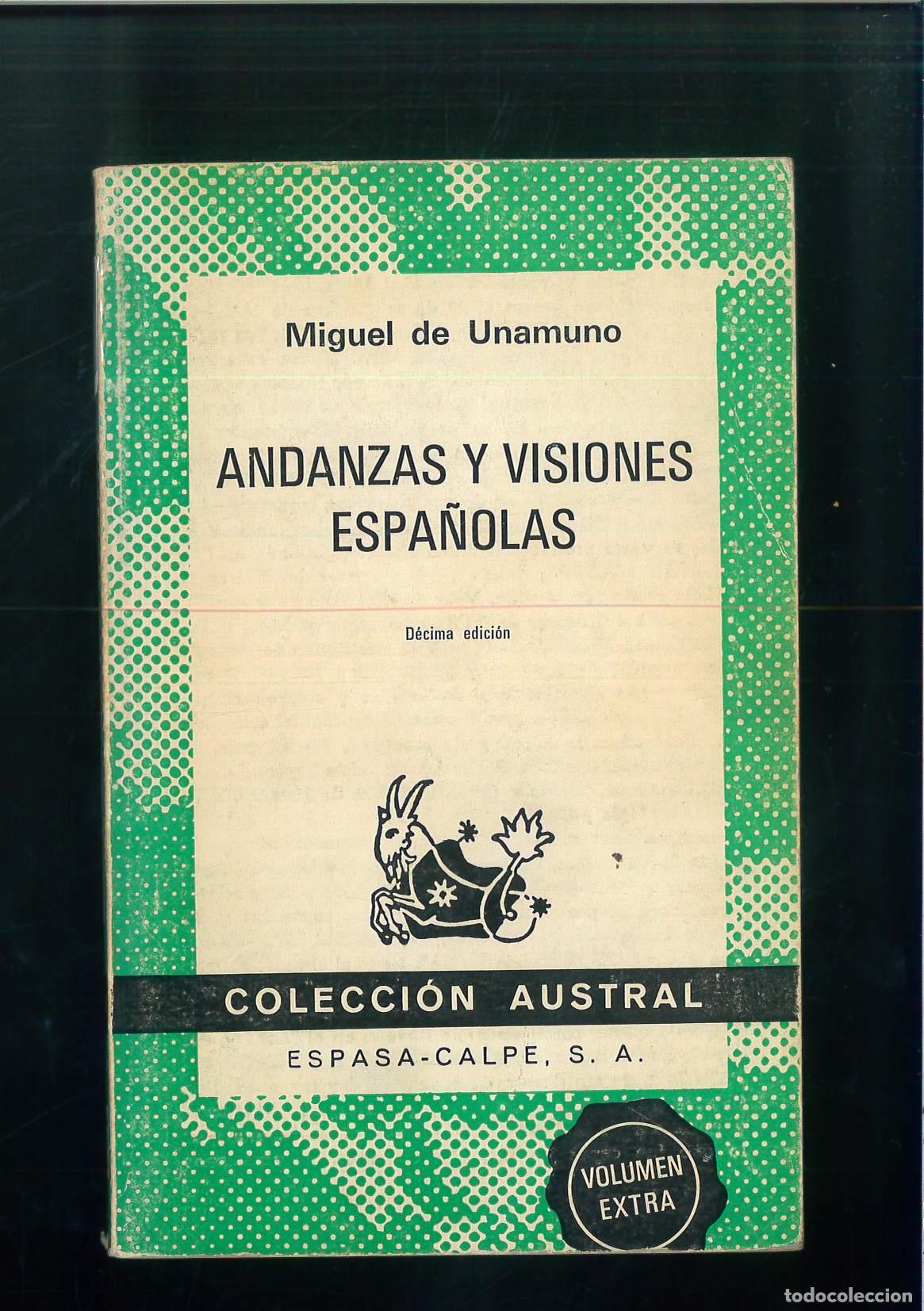 Libros: Andanzas y visiones espa&ntilde;olas - UNAMUNO, MIGUEL - Foto 1