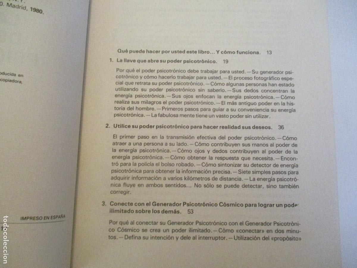 Libros: ROBERT B. STONE La magia del poder psicotr&oacute;nico W25960 - Foto 3