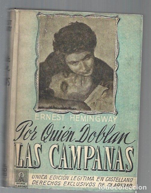 Libros: POR QUIEN DOBLAN LAS CAMPANAS - HEMINGWAY, ERNEST - Foto 1