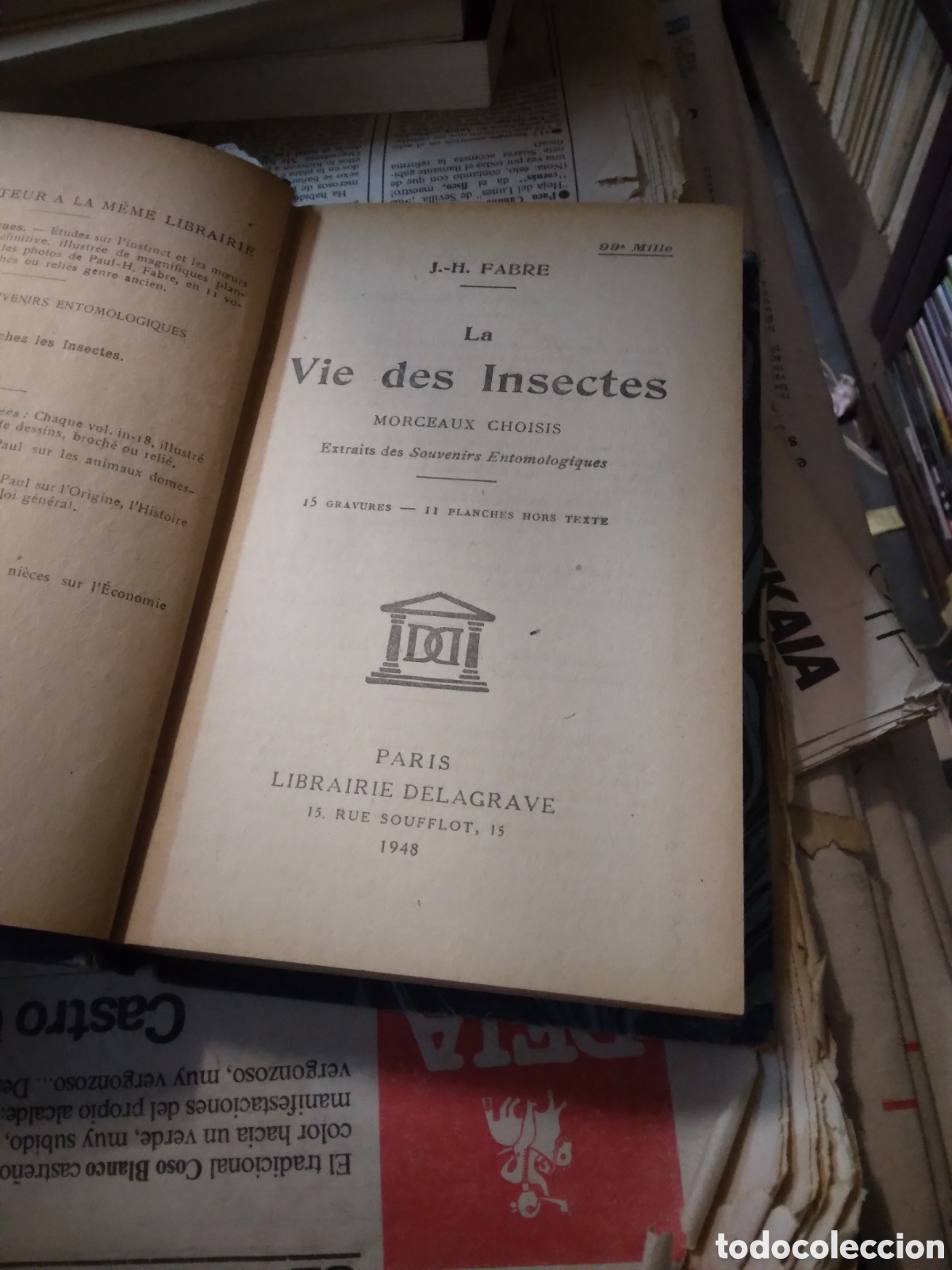 Libros: J.H. Febrero, La vie des insectes, 1948 - Foto 2