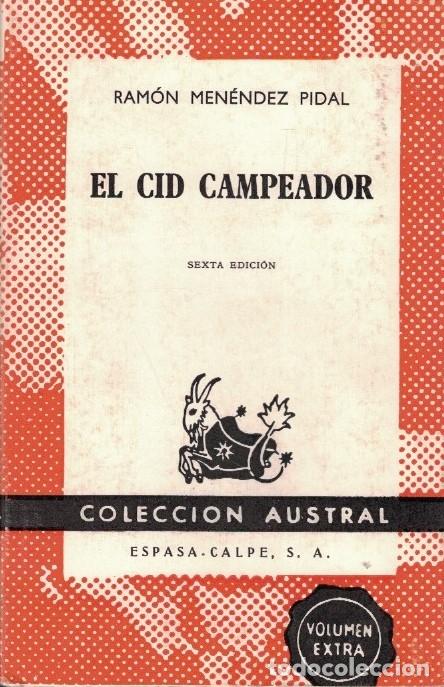 Libros: EL CID CAMPEADOR. - Men&eacute;ndez Pidal. Ram&oacute;n, - Foto 1