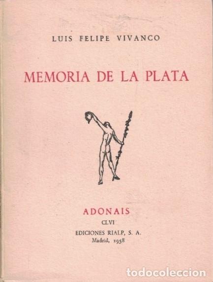 Libros: MEMORIA DE LA PLATA. - Vivanco. Luis Felipe, - Foto 1