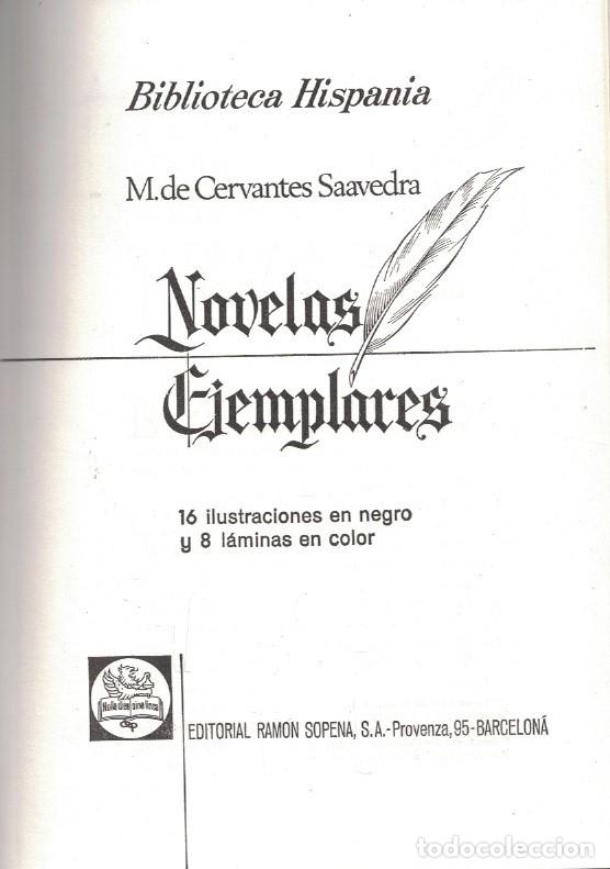 Libros: NOVELAS EJEMPLARES. - Cervantes Saavedra. Miguel de, - Foto 1
