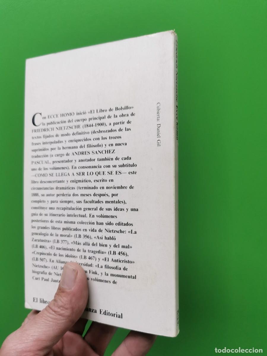 Libros: ECCE HOMO. FRIEFICH NIETZSCHE. ALIANZA. - Foto 2