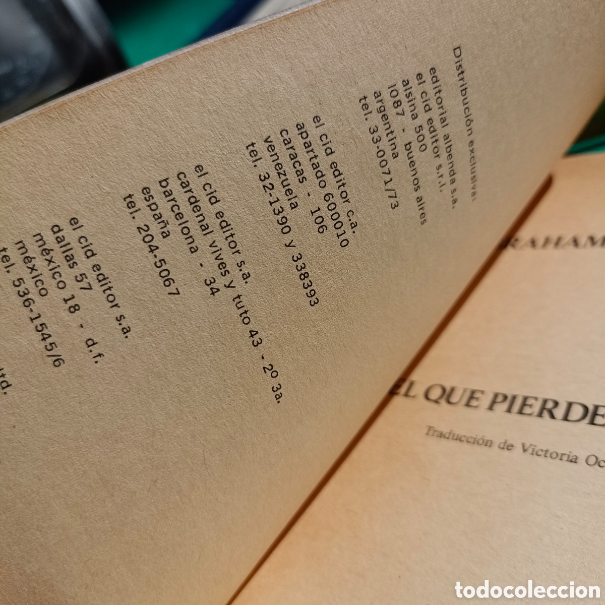 Libros: El que pierde gana graham Greene ediciones revista sur - Foto 3
