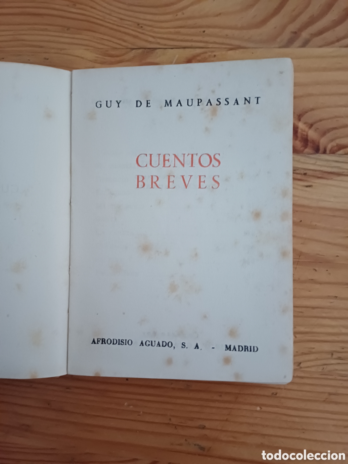 Libros: Cuentos breves Guy de Maupassant - Afrodisio Aguado SA - Foto 3