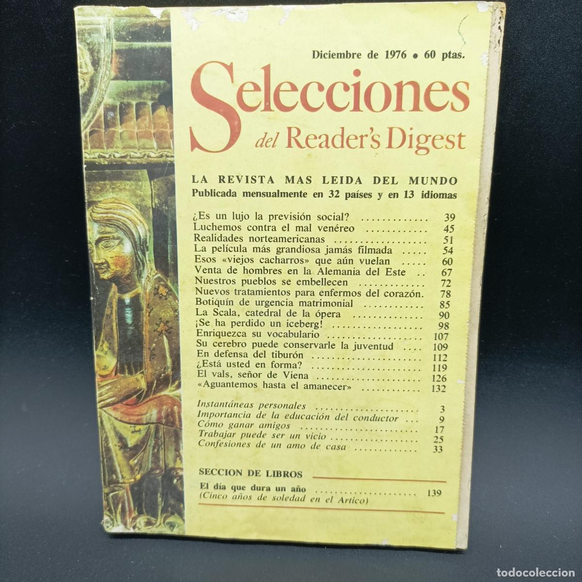 Libros: SELECCIONES DEL READER&acute;S DIGEST- DICIEMBRE DE 1976