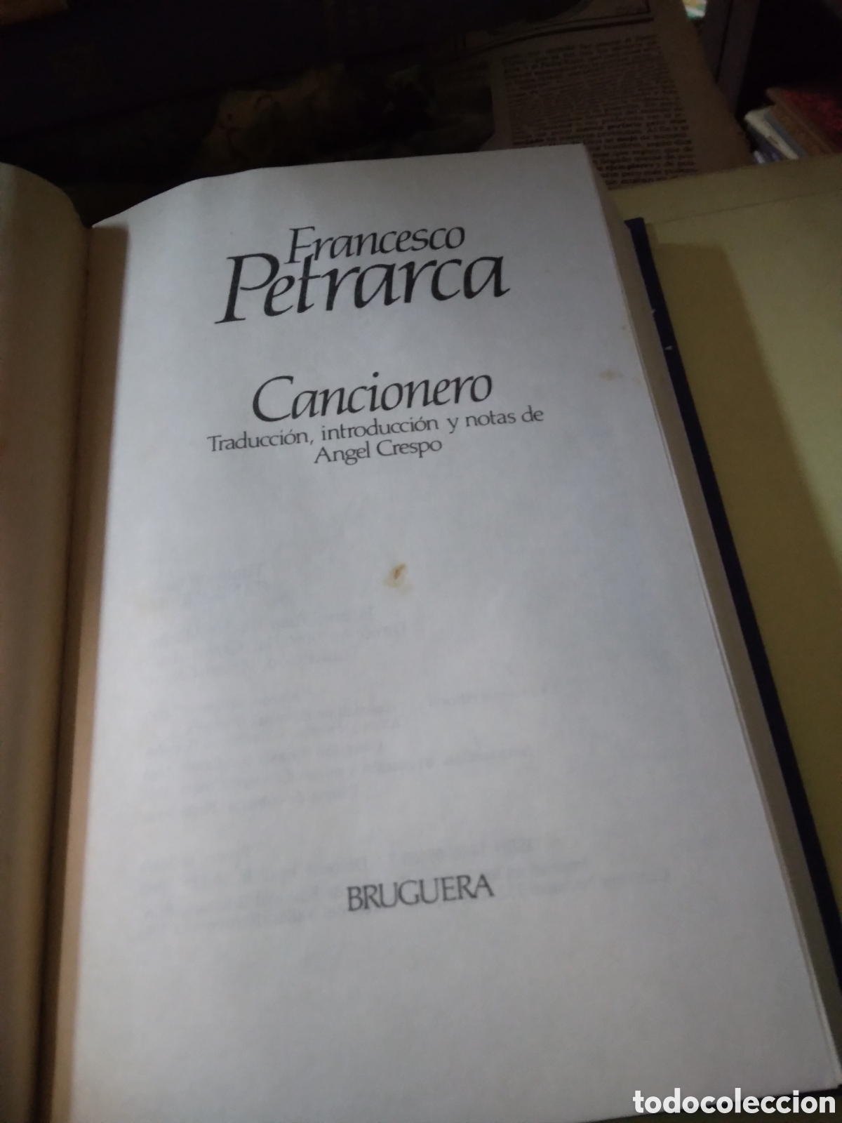 Libros: Francesco Petrarca,Cancionero,Bruguera - Foto 2