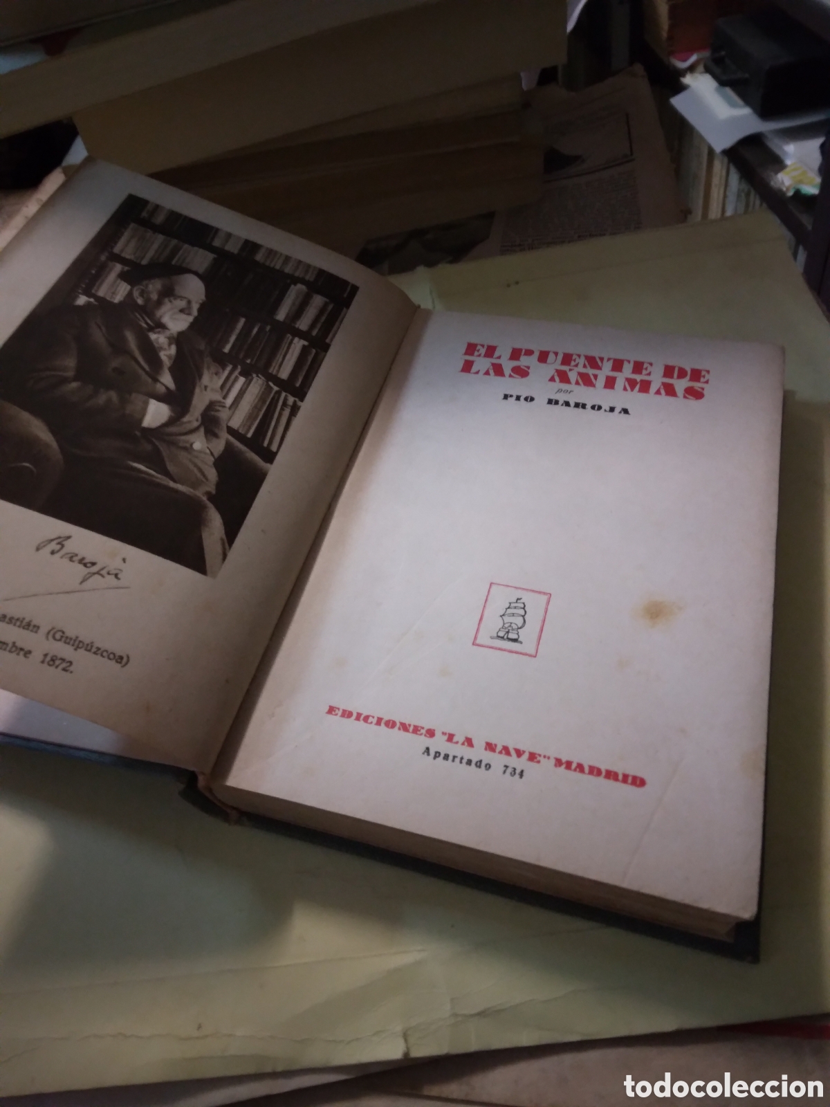 Libros: Pio Baroja, El puente de las animas,.Ediciones la nave - Foto 2