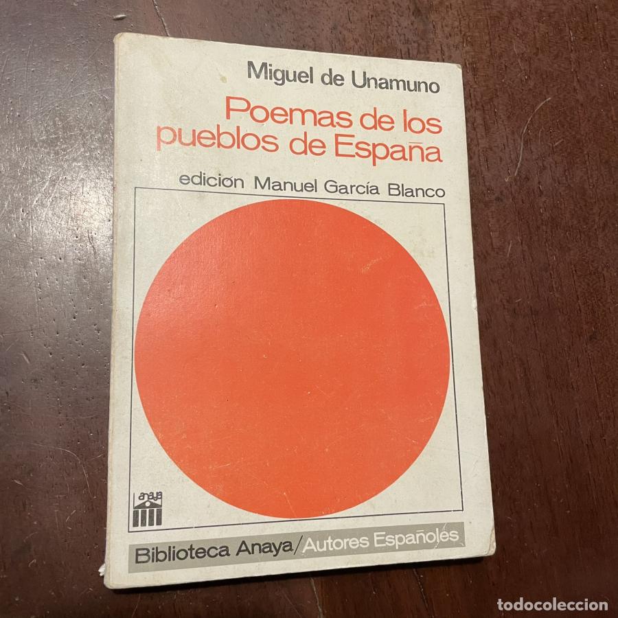 Libros: Poemas de los pueblas de Espa&ntilde;a - Miguel de Unamuno - Foto 1