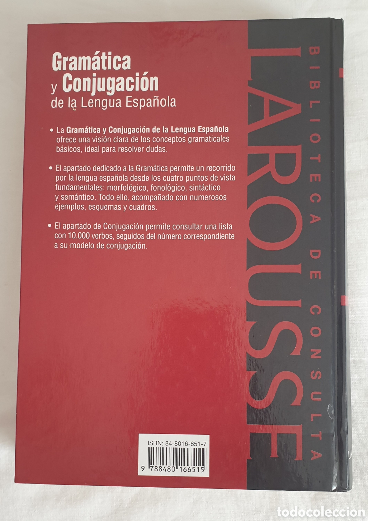 Libros: GRAM&Aacute;TICA Y CONJUGACI&Oacute;N DE LA LENGUA ESPA&Ntilde;OLA LAROUSSE - Foto 2