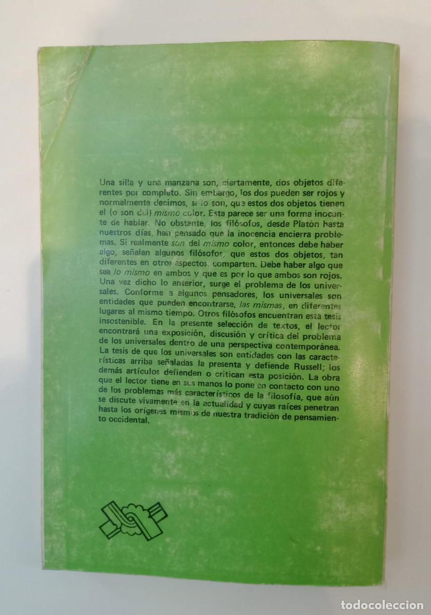 Libros: El problema de los universales - VVAA - Foto 2