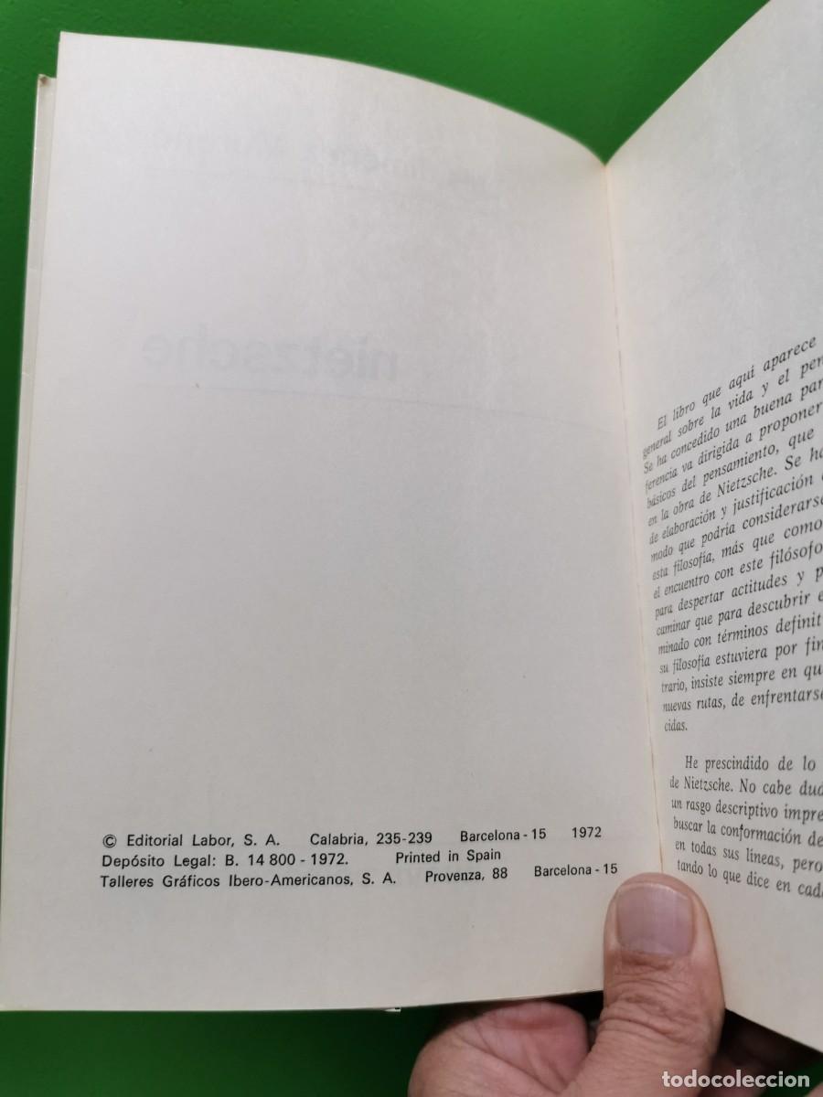 Libros: NIETZSCHE -LUIS JIM&Eacute;NEZ MORENO- LABOR - Foto 3