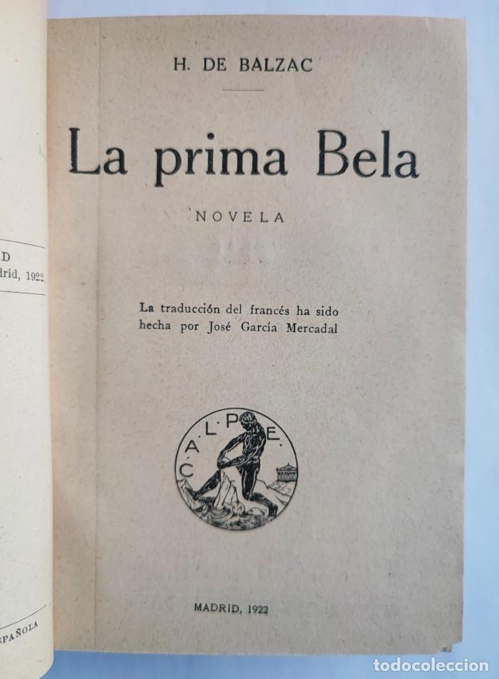 Libros: LA PRIMA BELA - Honor&eacute; de Balzac - Foto 2