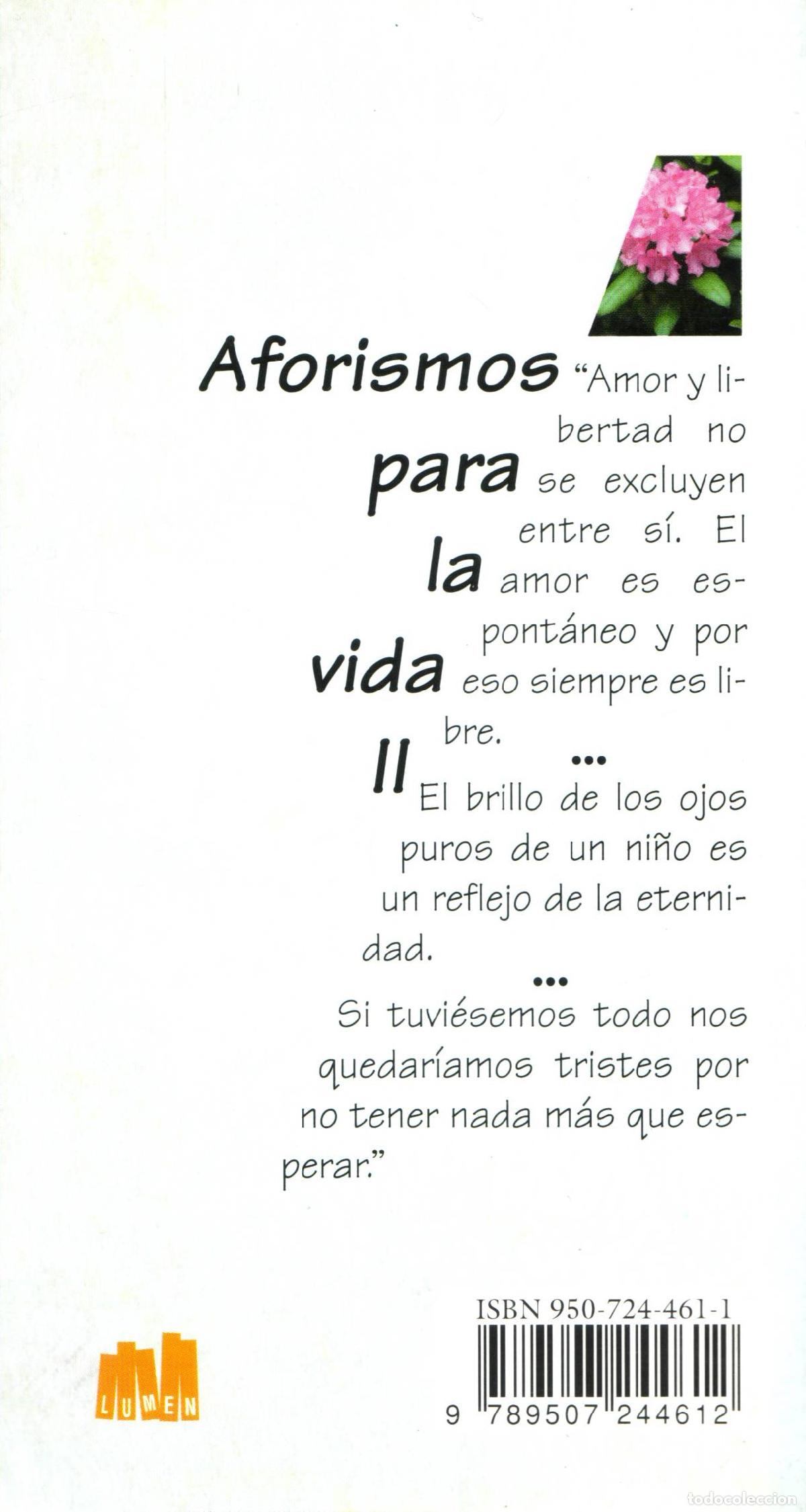 Libros: Aforismos para la vida (II) - Fracasso, Anselmo - Foto 3