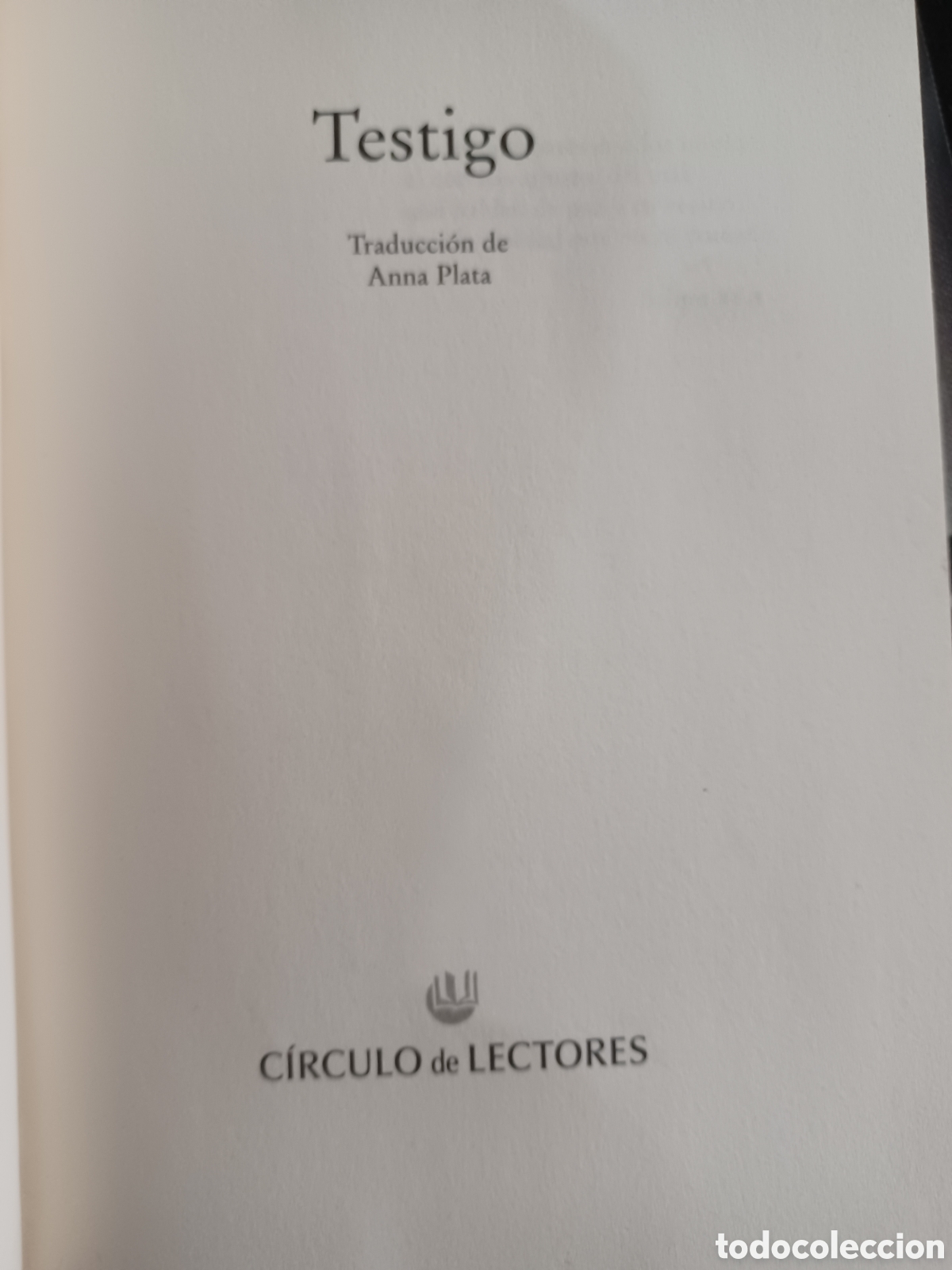 Libros: Barybook C5. . . . . El testigo Sandra Brown C&iacute;rculo de Lectores - Foto 1