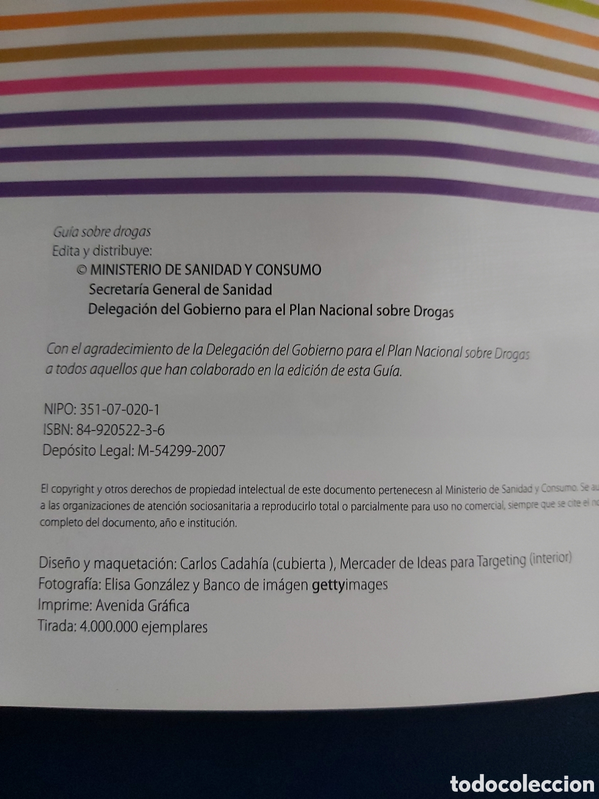 Libros: DROGAS, MITO Y REALIDAD GOBIERNO DE ESPA&Ntilde;A 2007 - Foto 3