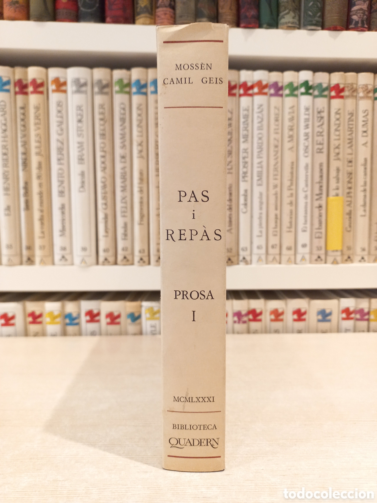 Libros: Pas i Rep&agrave;s. Camil Geis. Biblioteca Quadern, 1981. Catal&aacute;n. - Foto 2