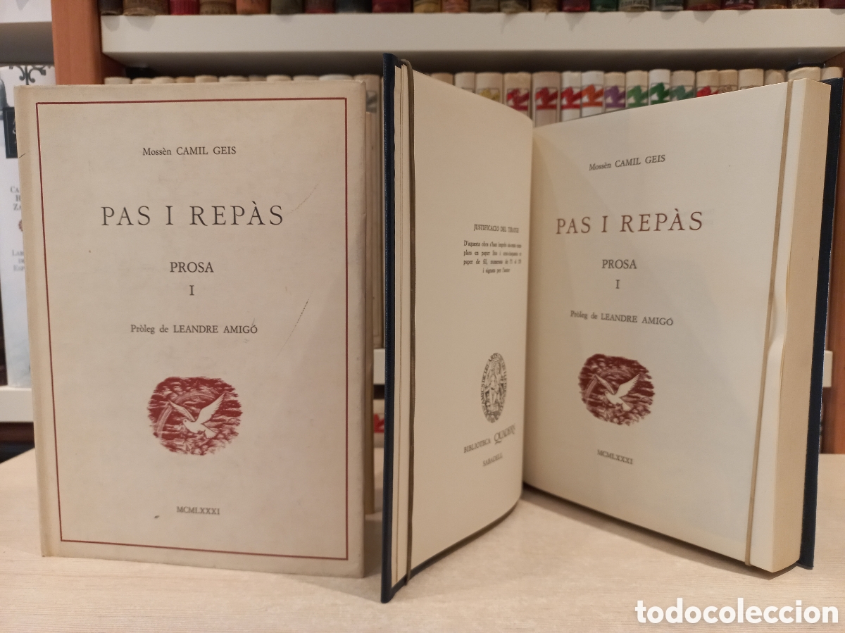 Libros: Pas i Rep&agrave;s. Camil Geis. Biblioteca Quadern, 1981. Catal&aacute;n. - Foto 5