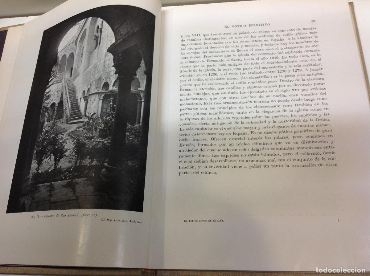 Libros: EL ESTILO GOTICO EN ESPA&Ntilde;A MAYER AUGUSTO L 1929 - Foto 252