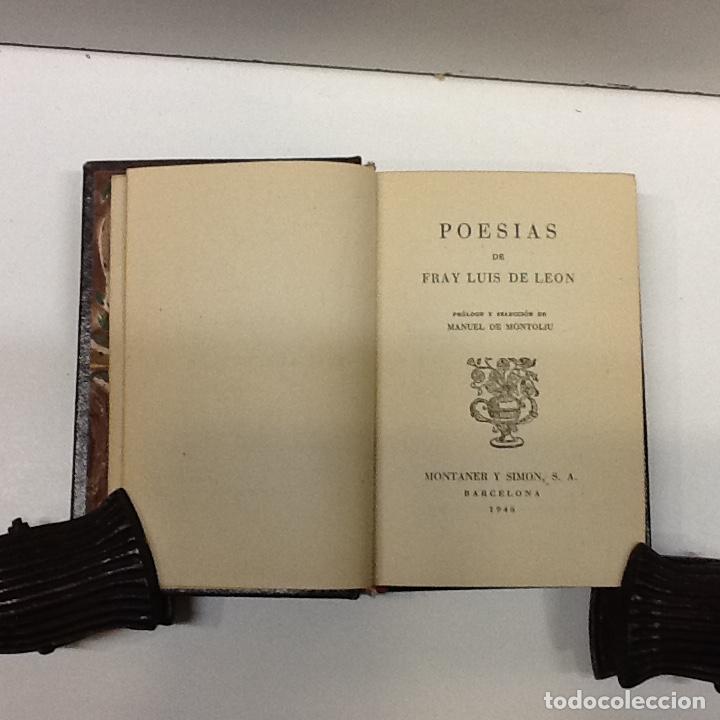 Libros: POESIAS FRAY LUIS DE LEON 1946 - Foto 2