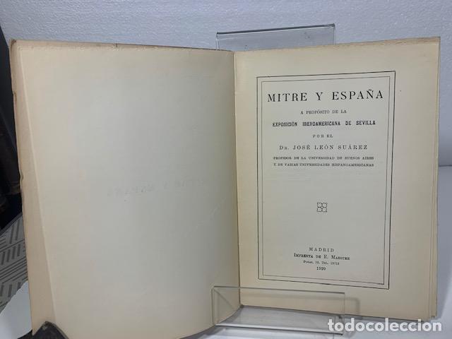 Libros: MITRE Y ESPA&Ntilde;A LEON SUAREZ JOSE 1929 - Foto 4