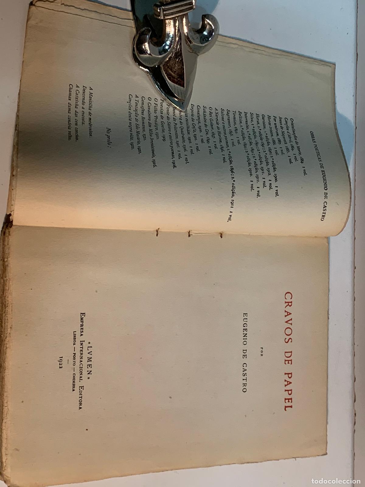 Libros: CRAVOS DE PAPEL CASTRO EUGENIO DE 1922 - Foto 2