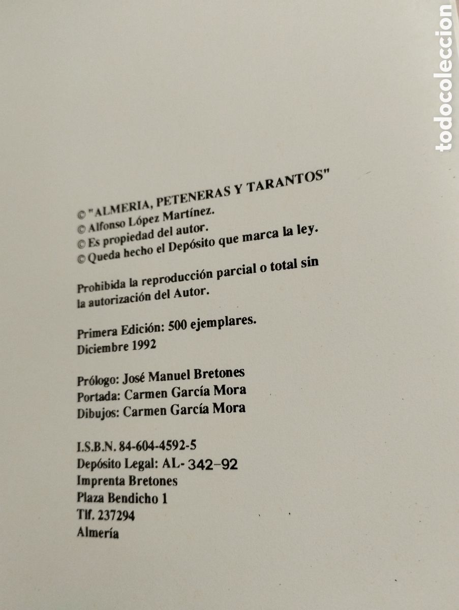 Libros: LIBRO ALMER&Iacute;A PETENERAS Y TARANTOS - Foto 2