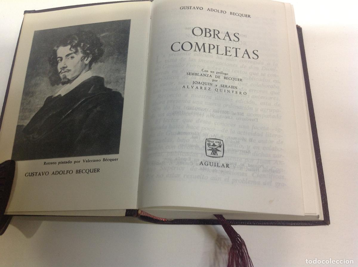 Libros: OBRAS COMPLETAS BECQUER GUSTAVO ADOLFO 1940 - Foto 1