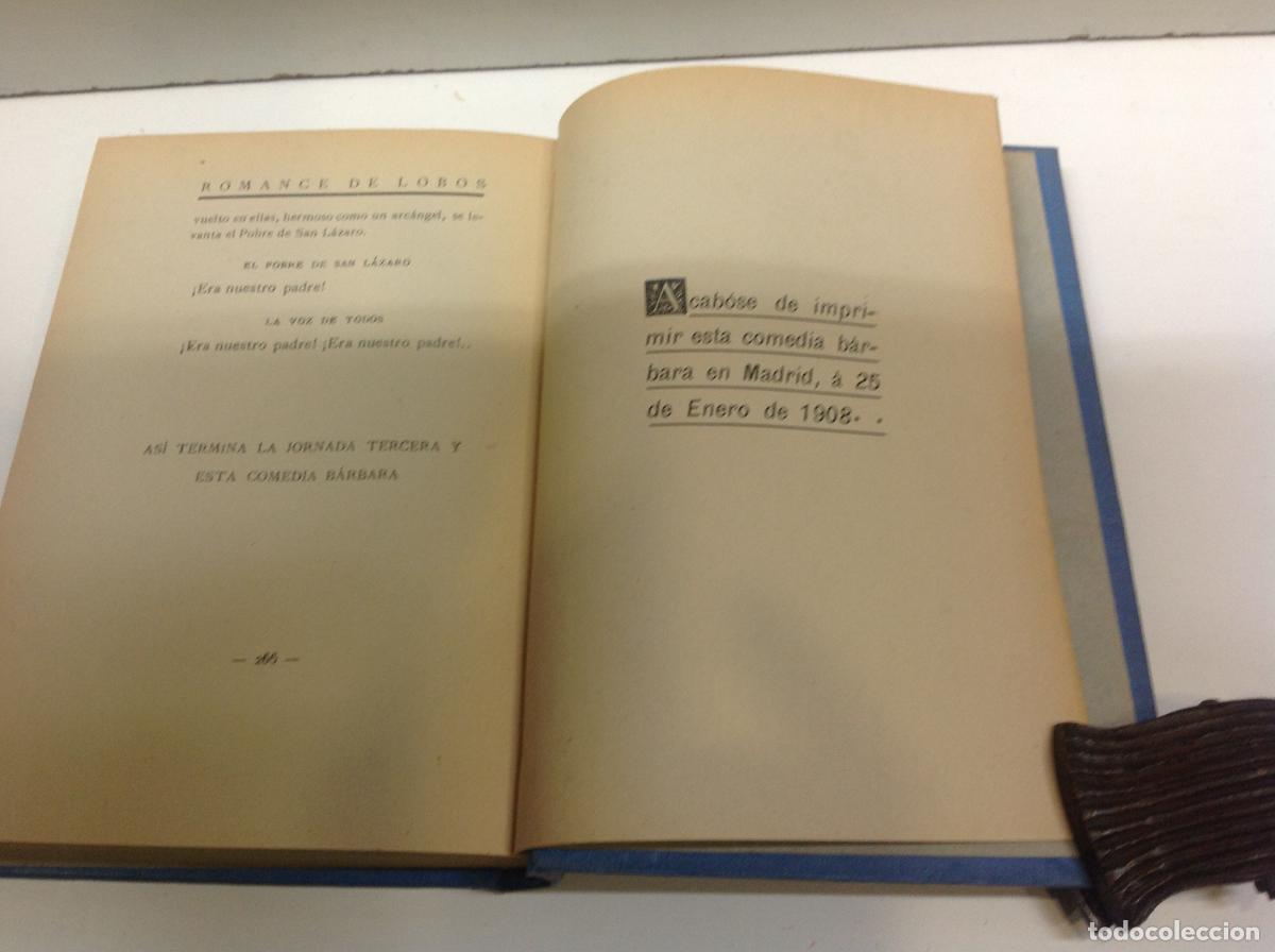 Libros: ROMANCE DE LOBOS PRIMERA EDICION 1908 VALLE INCLAN, RAMON M&ordf; DEL 1908 - Foto 248