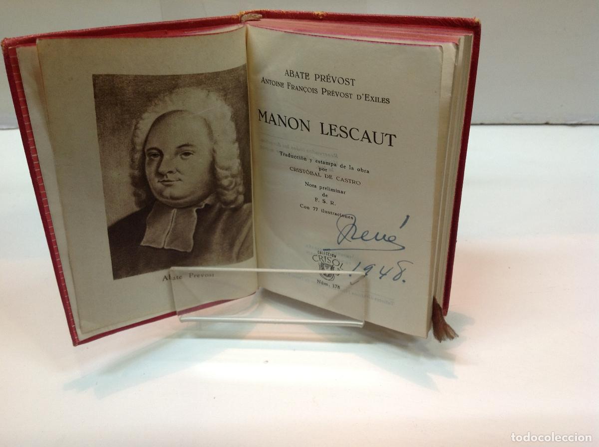 Libros: MANON LESCAUT ABATE PREVOST 1946 - Foto 3