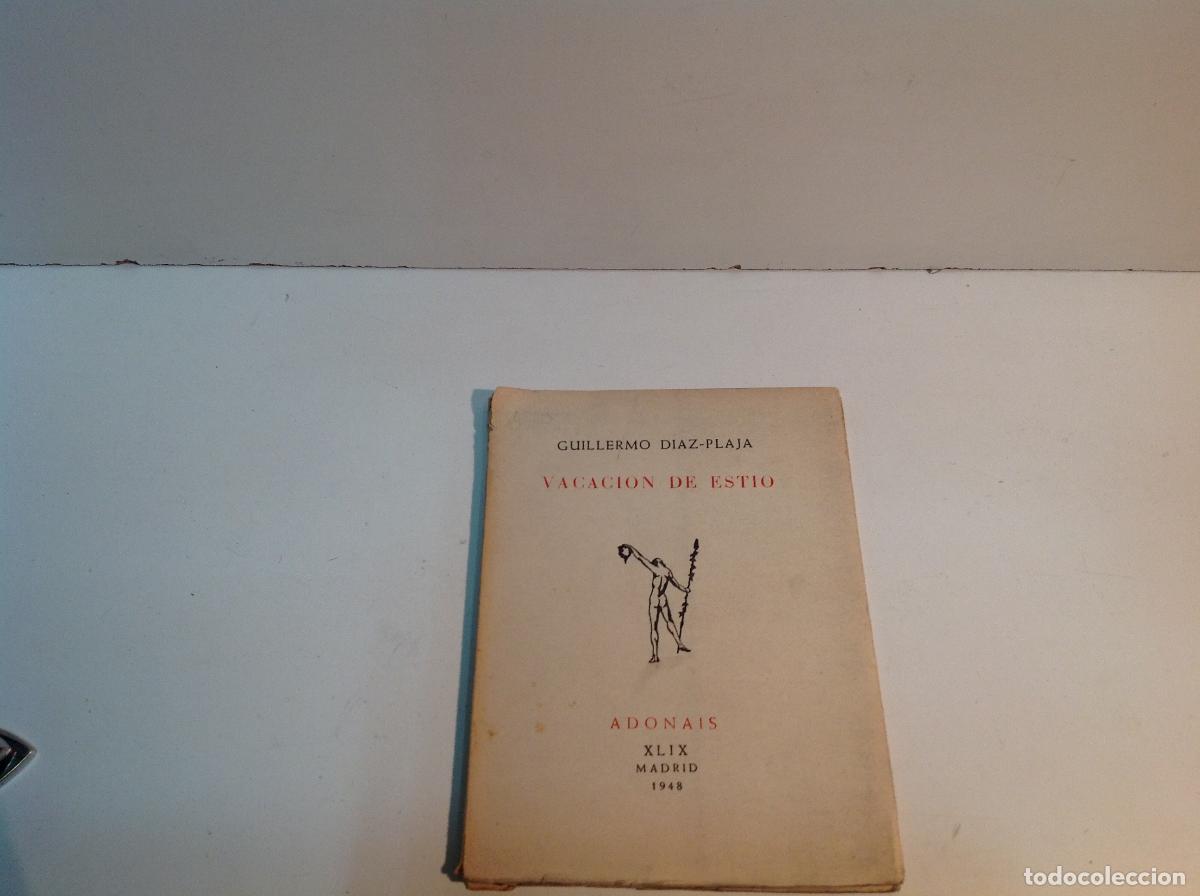 Libros: VACACION DE ESTIO DIAZ PLAJA (GUILLERMO) 1948 - Foto 2