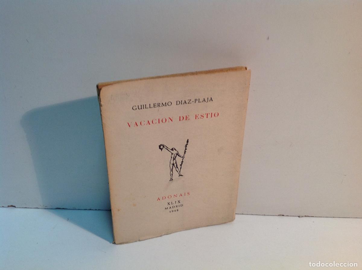 Libros: VACACION DE ESTIO DIAZ PLAJA (GUILLERMO) 1948 - Foto 1