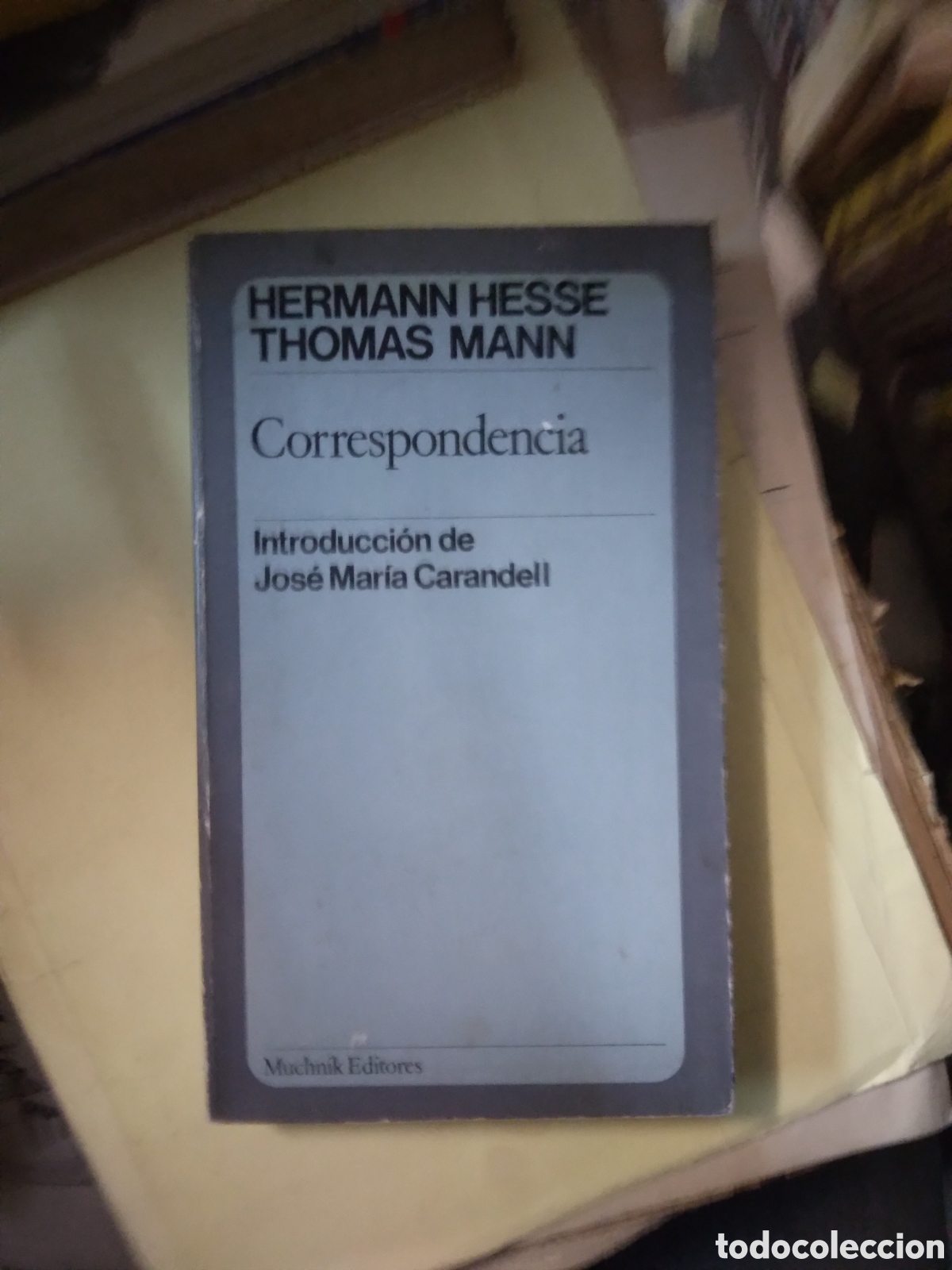 Libros: Hermann Hesse ,Thomas Mann, Correspondencia, Muchnik - Foto 1