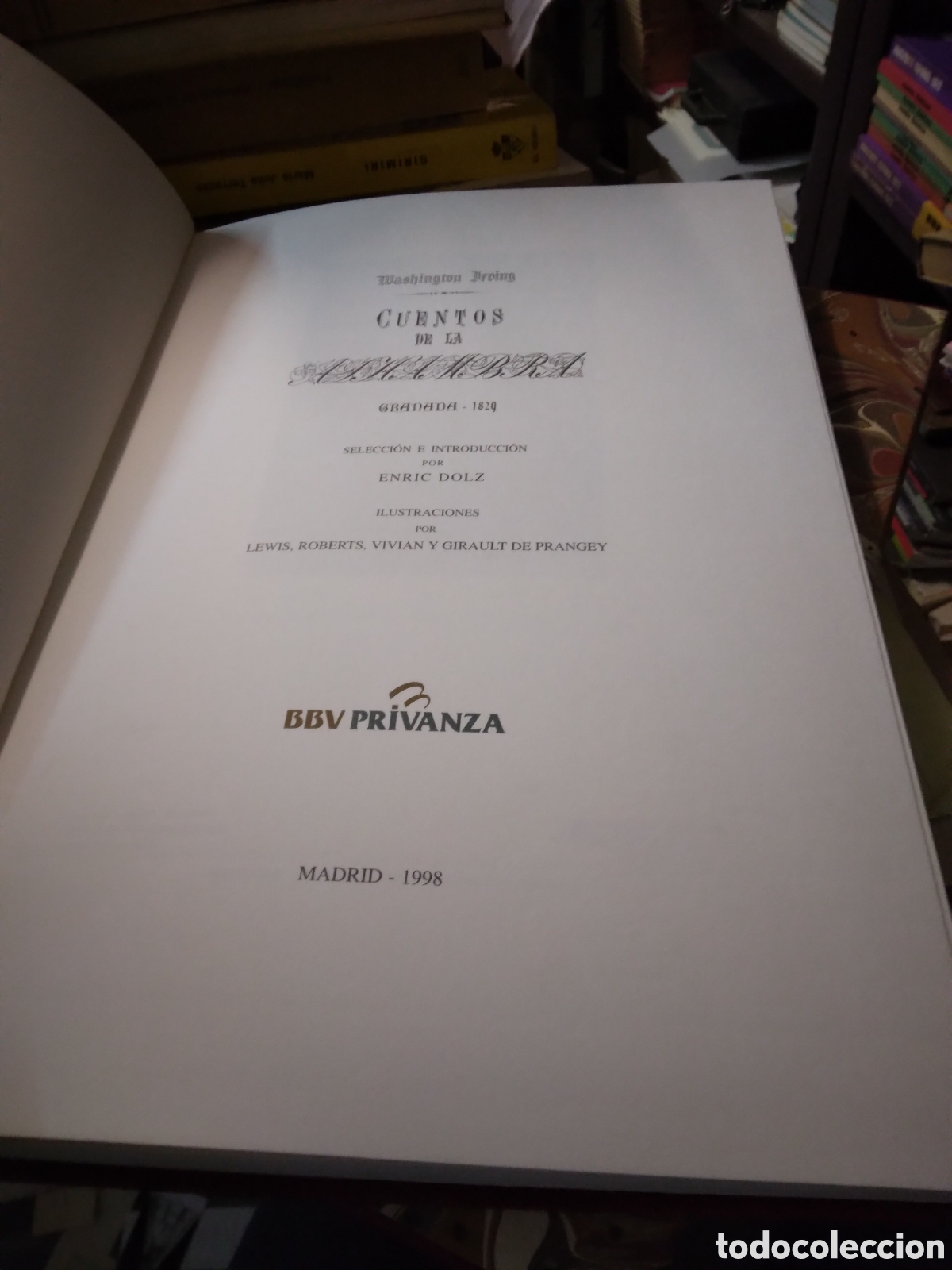 Libros: Cuentos de la Alhambra, Facsimil, 1998 - Foto 3