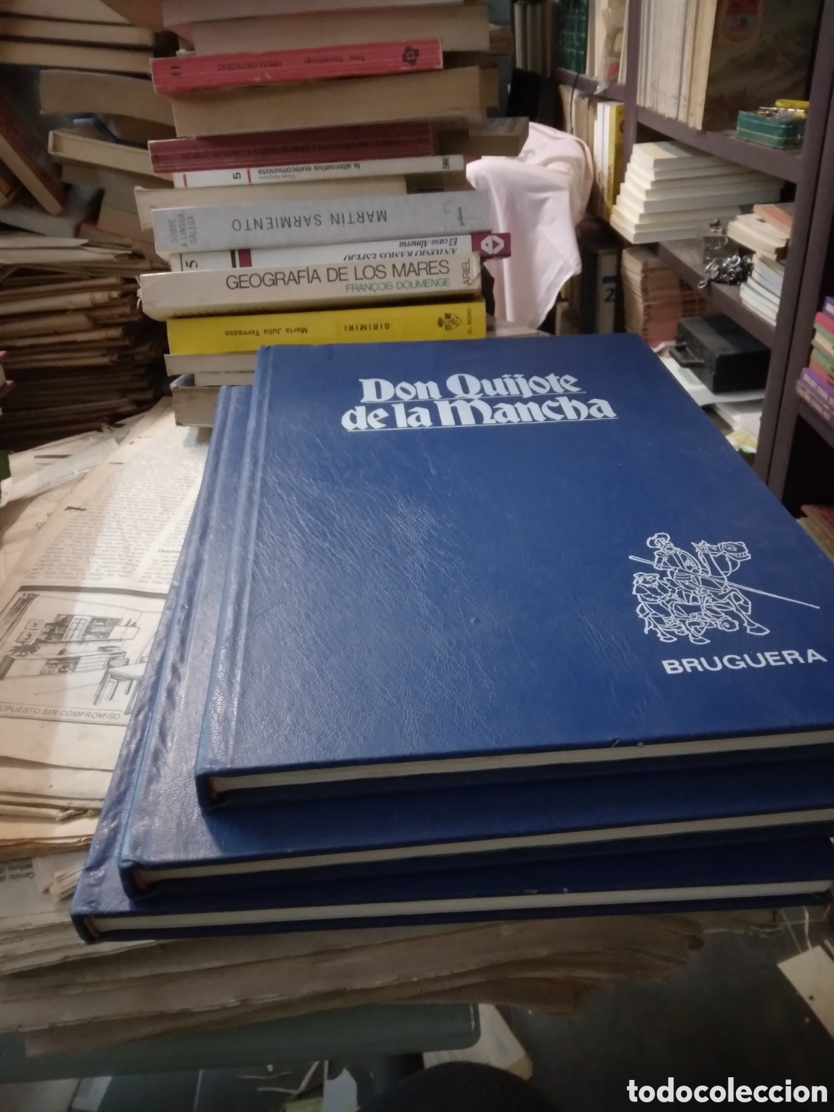 Libros: D.Quijote de la Mancha, Bruguera, 3 tomos - Foto 2