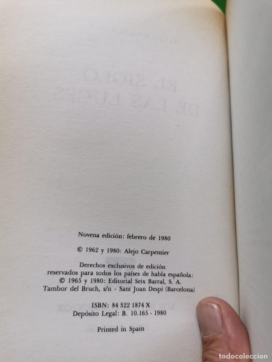 Libros: ALEJO CARPENTIER - EL SIGLO DE LAS LUCES - SEIX BARRAL - Foto 4