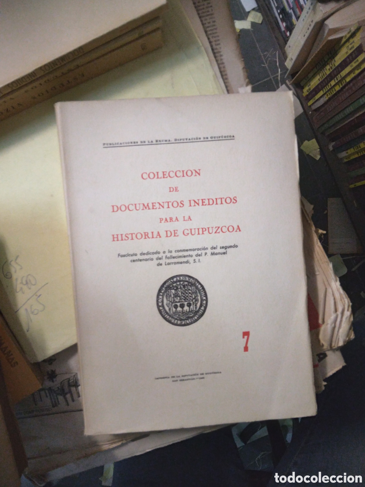Colecci&oacute;n de documentos ineditos para la historia Guipuzcoa 7