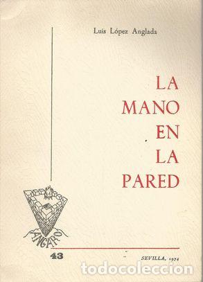 Libros: LA MANO EN LA PARED - L&Oacute;PEZ ANGLADA, LUIS - Foto 1