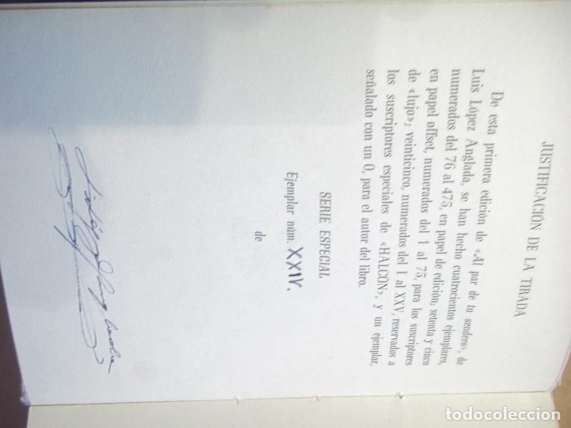 Libros: AL PAR DE TU SENDERO. - L&Oacute;PEZ ANGLADA, Luis. - Foto 2