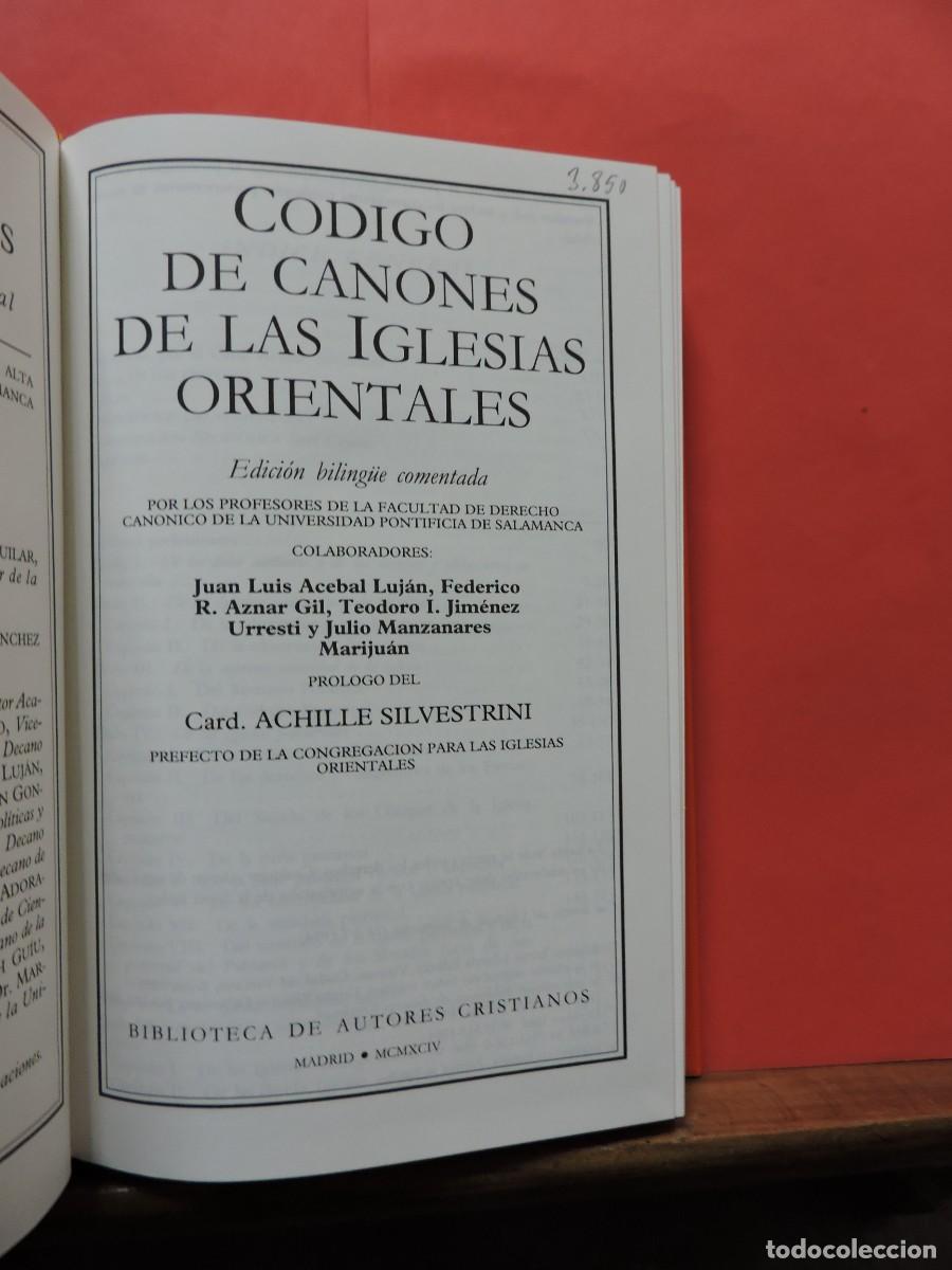Libros: C&oacute;digo de canciones de las iglesias orientales. Ed. biling&uuml;e comentada. BAC. Madrid, 1994 - Foto 3
