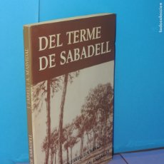 Libros: DEL TERME DE SABADELL. - AGUSTI MASVIDAL