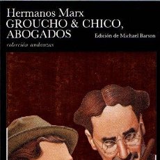 Libros: GROUCHO & CHICO, ABOGADOS - HERMANOS MARX