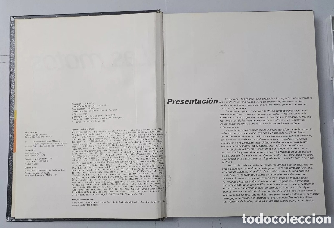 Libros: LIBRO LAS MOTOS (Espa&ntilde;a - Salvat - 1976) - Foto 7