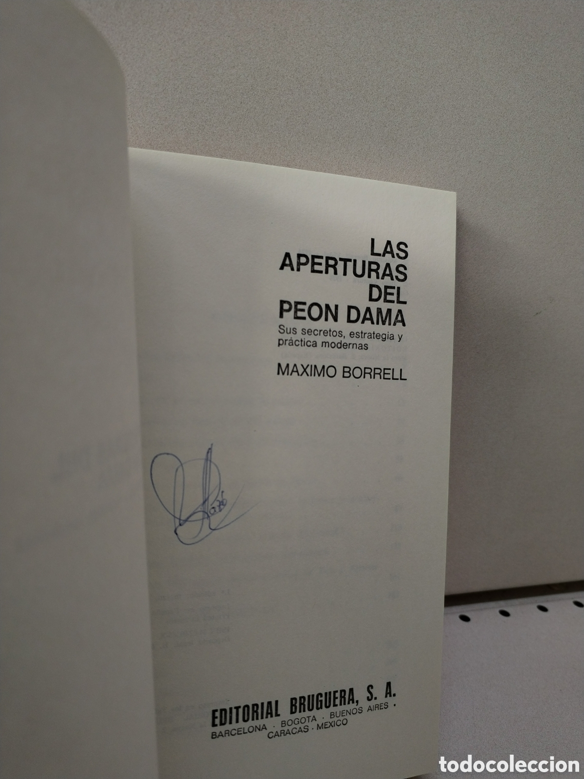 Libros: Las Aperturas del Peon Dama - Maximo Borrrel - Foto 2