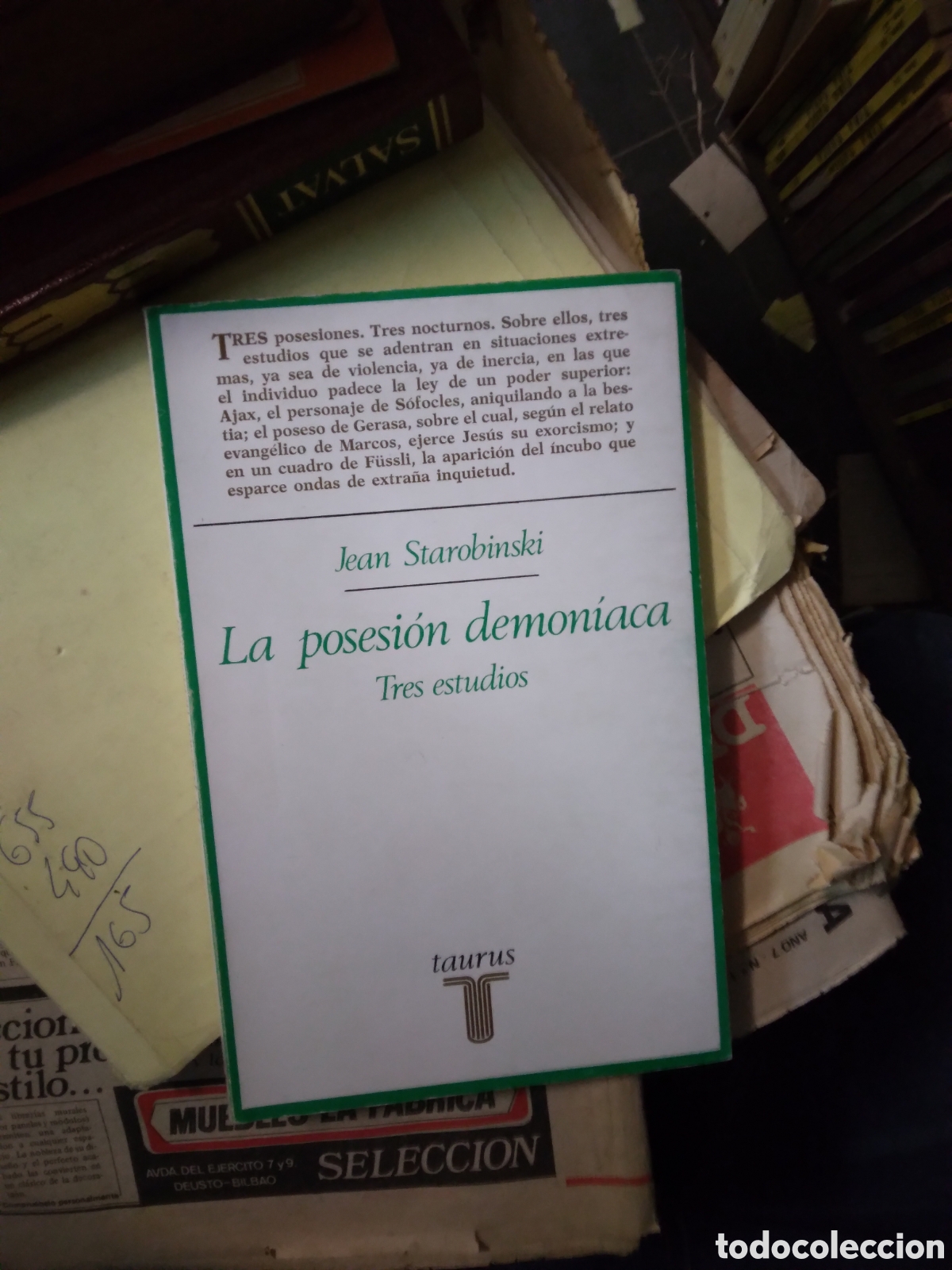 Libros: Jean Starobinski, La posesi&oacute;n demon&iacute;aca, Taurus - Foto 1
