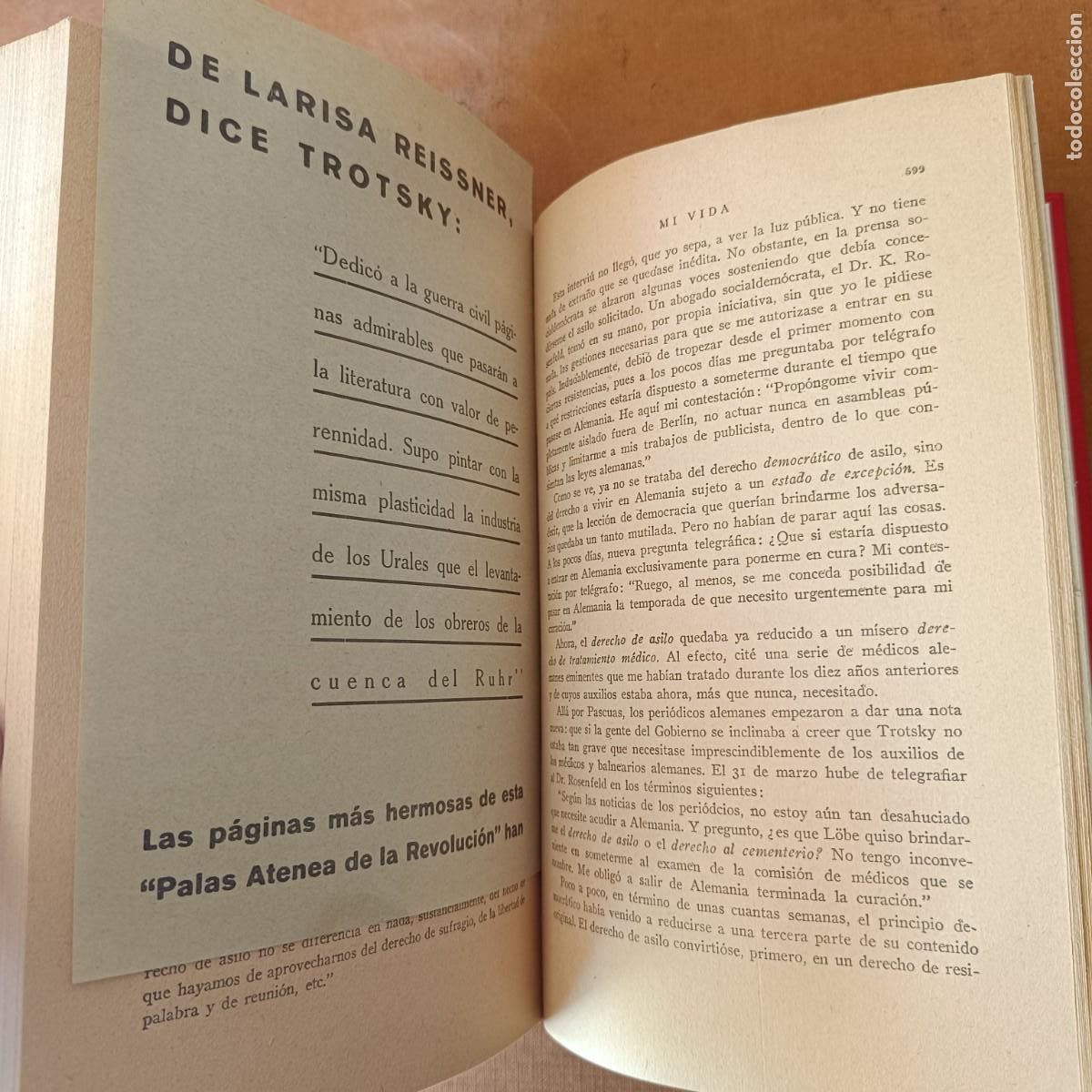 Libros: TROTSKY, Le&oacute;n: - Mi vida. Ensayo autobiogr&aacute;fico. - Foto 6